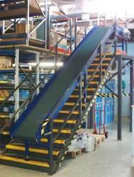 Mezzanine Floor Incline Conveyor Systems