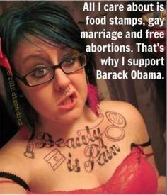 Barack Obama voters- about right! Haha More