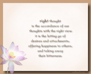 Right thoughts-noble eightfold path-Buddhism quotes