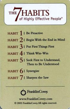 the 7 habits of highly effective people stephen covey # business ...