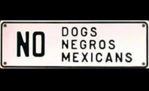 MLK Day. Football. No Dogs, Negros or Mexicans.