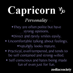Capricorn Personality