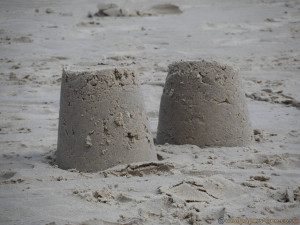 Two Sand Castles - nature wallpaper featuring beaches and coasts image
