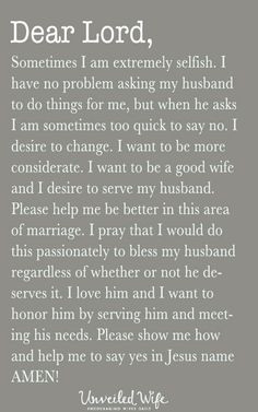 Selfish Husband