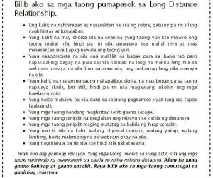 Tagalog Long Distance Relationships Best Quotes and Messages