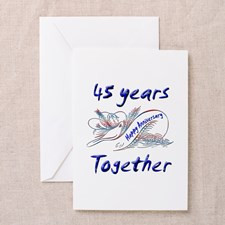 45Th Anniversary Greeting Cards