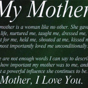 SOOO miss you my sweet MOMMA!