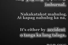 Love Quotes Bob Ong Tagalog English