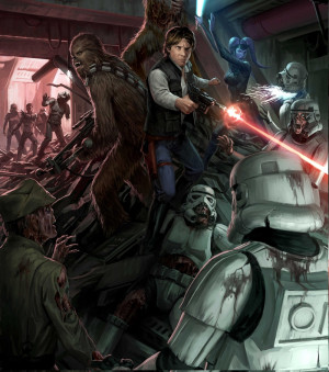 Han Solo and Chewbacca Vs. Zombie Stormtroopers (Star Wars)