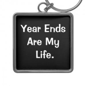 Financial Year End Motivational Accounting Quote keychain
