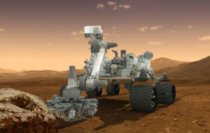 This artist's concept features NASA's Mars Science Laboratory ...