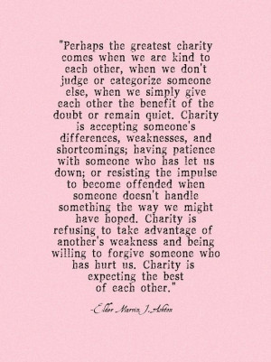 Marvin J. Ashton quote on Charity - April General Conference 1992 THE ...