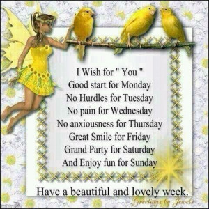 Happy weekend and week