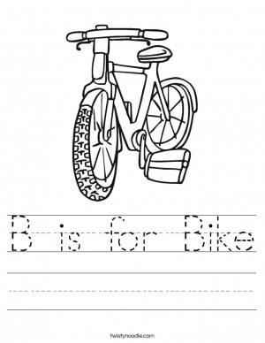 Bicycle Safety Worksheet...