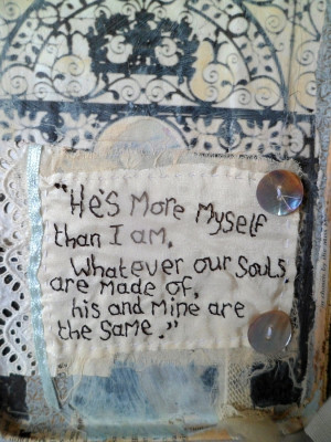 Inside the tin is a quote from the novel.