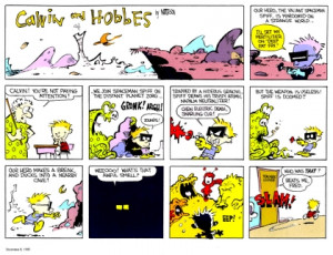 Calvin And Hobbes Wallpaper Widescreen Space Calvin and hobbes 1985