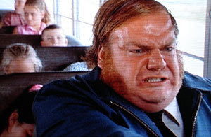 Chris Farley as the angry bus driver in Billy Madison (1995)