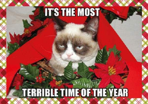Grumpy Cat Quote Christmas