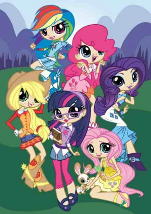 My Little Pony Friendship is Magic Mane 6 as humans