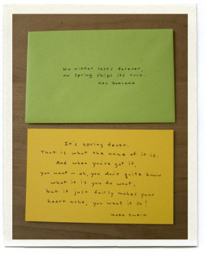 good mail quotes for spring package