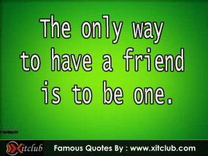 You Are Currently Browsing 15 Most Famous Friendship Quotes