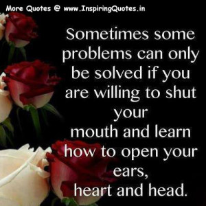 Sometimes some people can only be solved if you are willing to shut ...