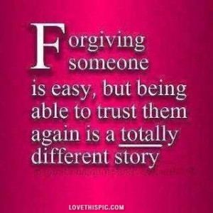 forgiving someone