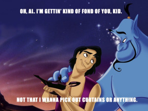 Showing Gallery For Disney Aladdin Genie Quotes