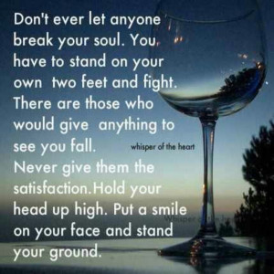 Stand your ground...