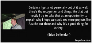 More Brian Behlendorf Quotes