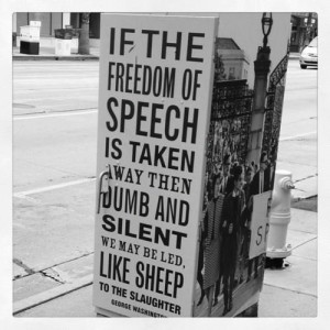 If The Freedom Speech Is Taken Away Then Dumb And Siletn We May be Led
