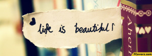 Life Is Beautiful Facebook Cover Image