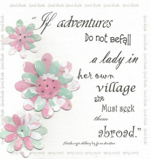 Jane Austen Good Luck Card If adventures do not by Spottymoocow, £2 ...