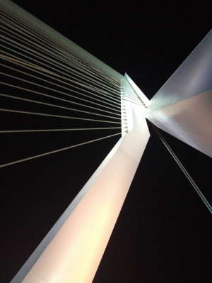 and white photography, shadows* - Bridge in Rotterdam by van Berkel ...