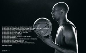 Nike Honors and Challenges Kobe Bryant in Inspirational New Ad Laker ...