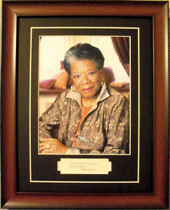 Details about Maya Angelou African American Author Poet Quote Framed