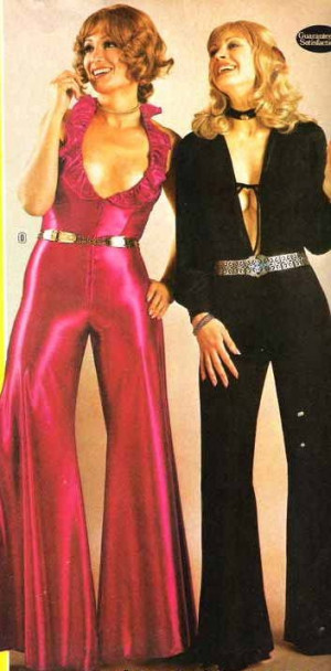 1970s spandex disco jumpsuits – what a fabulous fashion statement!
