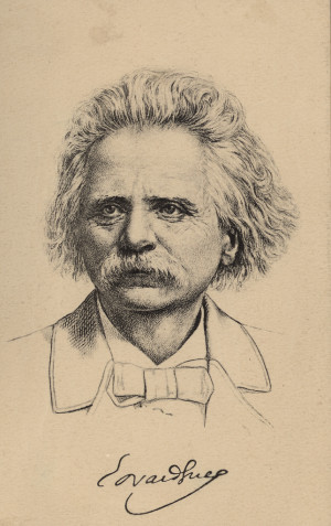 Edvard Grieg portretter