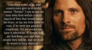 aragorn quotes fellowship of the ring