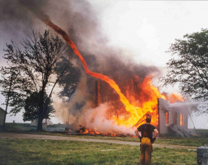 Amazing: 11 Fans Used To Make A Fire Tornado [W/VIDEO]