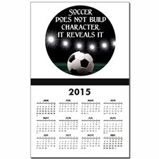 Motivational Soccer Quotes Wall Calendars for 2015 - 2016