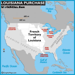 Louisiana Purchase And Map The