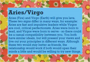 Virgo and Aries Love Compatibility