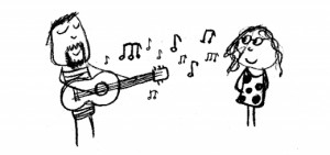 Happiness is, new guitar strings.