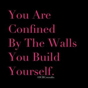 confined by the walls