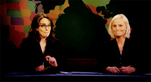 ... made her debut on Weekend Update on Saturday Night Live with Tina Fey