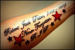 Dark Inked Memorial Tattoo