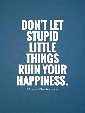 Happiness Quotes Stupid Quotes Little Things Quotes
