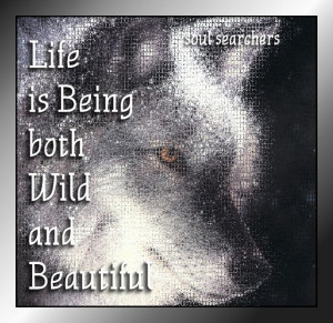 Life is being both... wild and beautiful