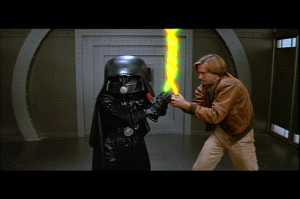 Dark Helmet: You have the ring, and I see your Schwartz is as big ...